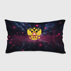 Подушка-антистресс Герб России и фиолетовое свечение, цвет: 3D-принт