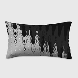 Подушка-антистресс Чёрно-белый абстракция стекающаяся, цвет: 3D-принт