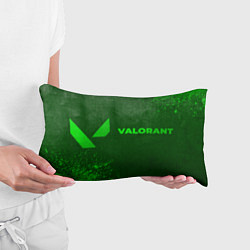 Подушка-антистресс Valorant - green gradient по-горизонтали, цвет: 3D-принт — фото 2