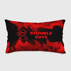 Подушка-антистресс Stumble Guys - red gradient по-горизонтали, цвет: 3D-принт