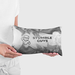 Подушка-антистресс Stumble Guys - white gradient по-горизонтали, цвет: 3D-принт — фото 2