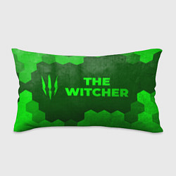 Подушка-антистресс The Witcher - green gradient по-горизонтали, цвет: 3D-принт