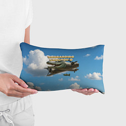 Подушка-антистресс Bombardino Crocodillo мем, цвет: 3D-принт — фото 2