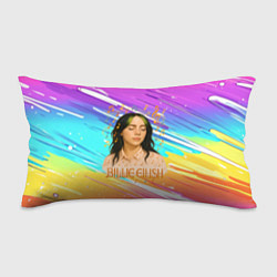 Подушка-антистресс Билли Айлиш с нотами, цвет: 3D-принт