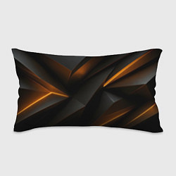 Подушка-антистресс Черная текстура с углами, цвет: 3D-принт