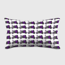 Подушка-антистресс Motorcycle purple, цвет: 3D-принт