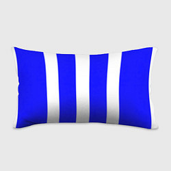 Подушка-антистресс Color white blue line, цвет: 3D-принт