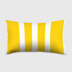 Подушка-антистресс Color yellow white line, цвет: 3D-принт