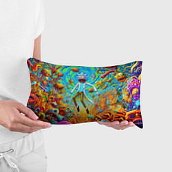 Подушка-антистресс Кошмарный сон Рика Санчеса - нейроарт фантазия, цвет: 3D-принт — фото 2