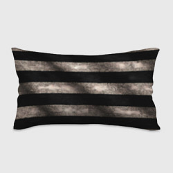 Подушка-антистресс Черно-белая тельняшка текстура, цвет: 3D-принт