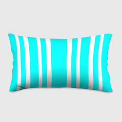 Подушка-антистресс Color blue white stripes, цвет: 3D-принт