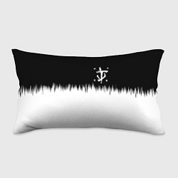 Подушка-антистресс Doom краски черно белый, цвет: 3D-принт