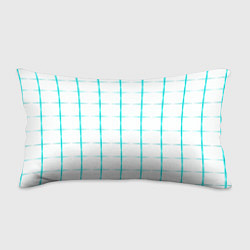 Подушка-антистресс Color white light blue crosses, цвет: 3D-принт