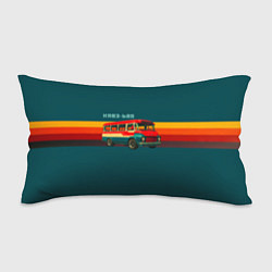 Подушка-антистресс Ретро автобус КАВЗ-685 поп-арт, цвет: 3D-принт