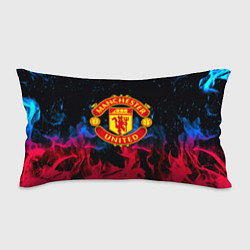 Подушка-антистресс Манчестер Юнайтед неоновый огонь, цвет: 3D-принт