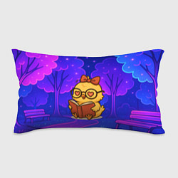 Подушка-антистресс Цыпленок в очках читает книжку