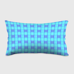 Подушка-антистресс Color neon light blue purple stripes, цвет: 3D-принт