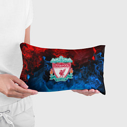 Подушка-антистресс Liverpool огненный дым текстура, цвет: 3D-принт — фото 2