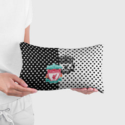 Подушка-антистресс Liverpool черно белые точки, цвет: 3D-принт — фото 2