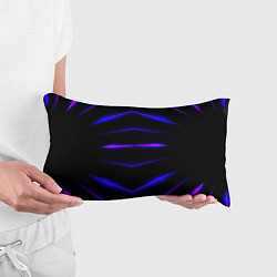 Подушка-антистресс Color black neon stripes, цвет: 3D-принт — фото 2
