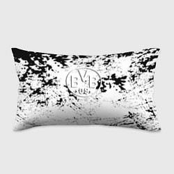 Подушка-антистресс Borussia черно белые краски, цвет: 3D-принт