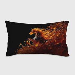 Подушка-антистресс Оранжево желтая лошадь созданная из янтаря, цвет: 3D-принт