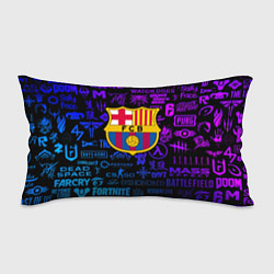 Подушка-антистресс Барселона неоновые логотипы игр, цвет: 3D-принт