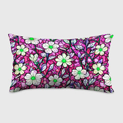 Подушка-антистресс Цветочный розовый витраж