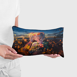 Подушка-антистресс Фрирен с цветами, цвет: 3D-принт — фото 2