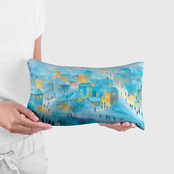 Подушка-антистресс Новогодние Московские домики, цвет: 3D-принт — фото 2