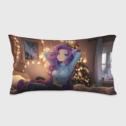 Подушка-антистресс Девушка в образе лошадки на новый год, цвет: 3D-принт