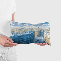 Подушка-антистресс Зимний утренний Питер, цвет: 3D-принт — фото 2