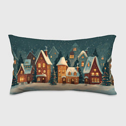 Подушка-антистресс Сказочный Новогодний городок, цвет: 3D-принт