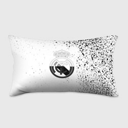 Подушка-антистресс Реал Мадрид черно белые краски, цвет: 3D-принт