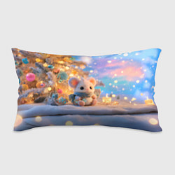 Подушка-антистресс Новогодняя милая мышка, цвет: 3D-принт