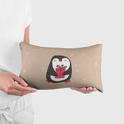 Подушка-антистресс Пингвин с подарком, цвет: 3D-принт — фото 2