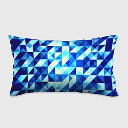Подушка-антистресс Синяя геометрия, цвет: 3D-принт
