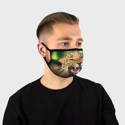 Маска для лица Свирепый леопард, цвет: 3D-принт