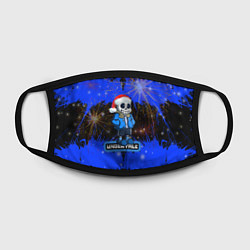 Маска для лица НОВОГОДНИЙ UNDERTALE, цвет: 3D-принт — фото 2