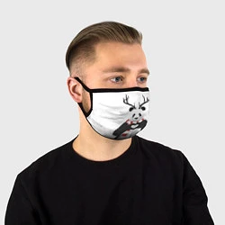 Маска для лица Рогатый панда, цвет: 3D-принт