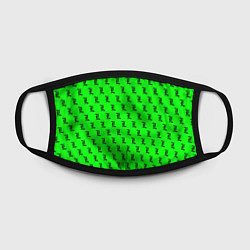 Маска для лица Эл паттерн зеленый, цвет: 3D-принт — фото 2