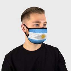 Маска для лица Флаг Аргентины, цвет: 3D-принт