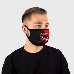 Маска для лица Чёрный Аста красный туман, цвет: 3D-принт