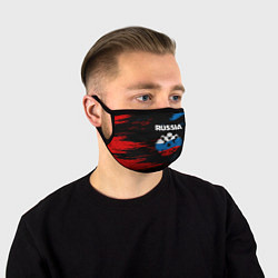 Маска для лица Russia Герб в стиле, цвет: 3D-принт