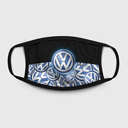 Маска для лица Volkswagen Большое лого паттерн, цвет: 3D-принт — фото 2