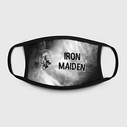 Маска для лица Iron Maiden Glitch на светлом фоне, цвет: 3D-принт — фото 2