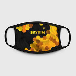 Маска для лица Skyrim - gold gradient посередине, цвет: 3D-принт — фото 2