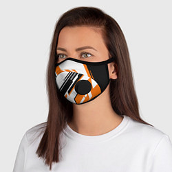 Маска с клапаном CS:GO Asiimov P90 Style, цвет: 3D-черный