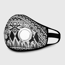 Маска с клапаном Dead Christmas, цвет: 3D-белый — фото 2
