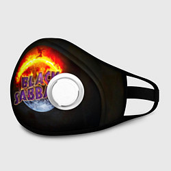 Маска с клапаном Black Sabbath земля в огне, цвет: 3D-белый — фото 2